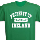 Property of Ireland Personalized T-shirt